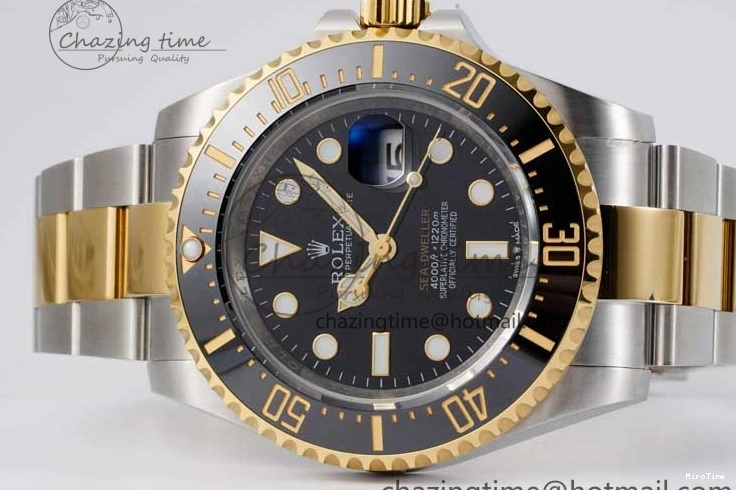 MiroTime 0202 Lightweight Sea-Dweller 126603 APF Best Edition Black Dial on SS YG Bracelet VR 2035